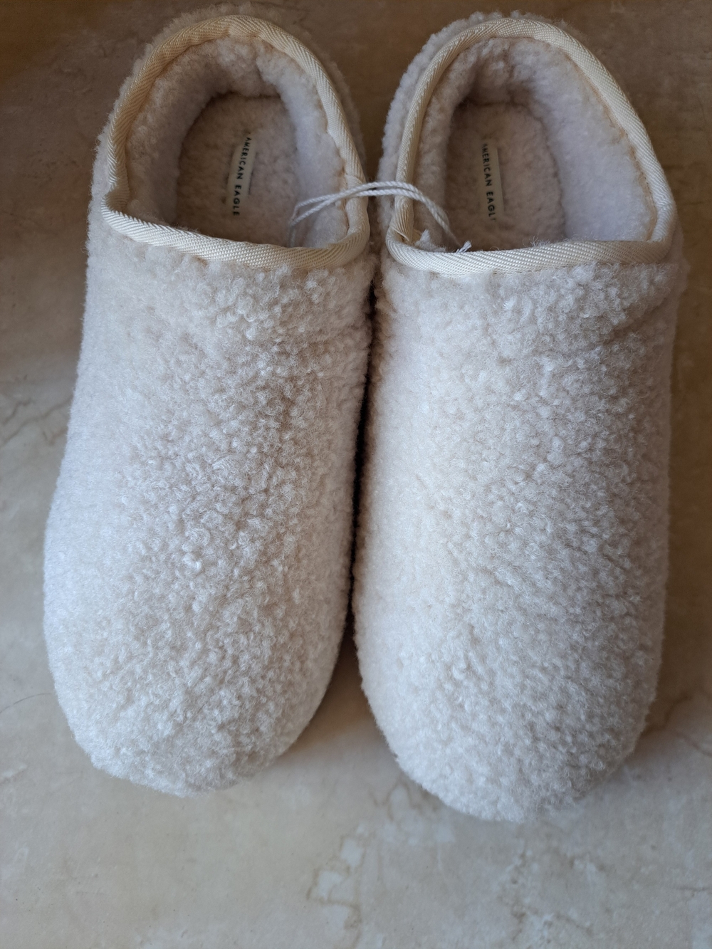 American Eagle AE Sherpa Scuff Slide Fleece Slippers